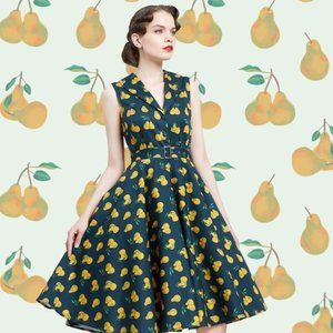 Miss Lulo Jani Pear Shirt Dress XL